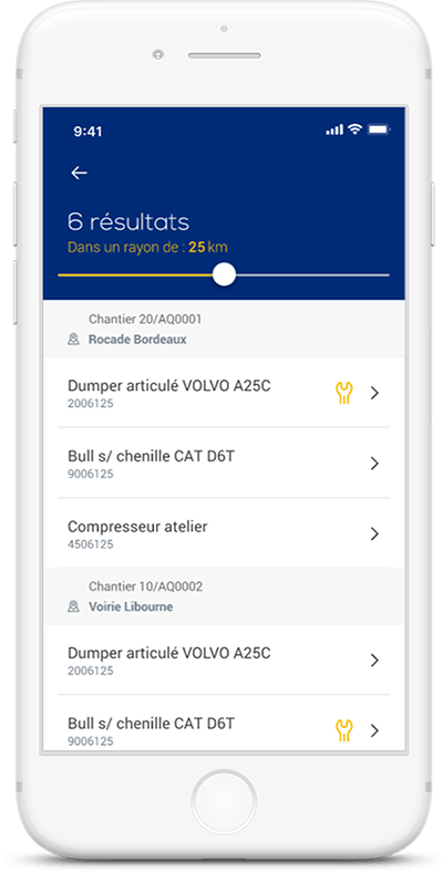 Géolocalisation du matériel utilisé sur les chantiers Géolocalisation du matériel utilisé sur les chantiers
